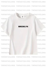 twins tailors Brooklyn Printed 3 Pack Unisex White-Orange-Baby Blue Kids T-Shirt/T-Shirt - Image 3