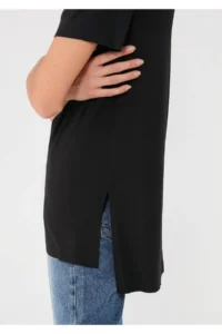 Mavi Women V-neck Black Basic T-Shirt - Image 5