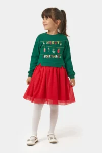 Minipodyum Glitter Tulle Girls' New year her dress - Image 2