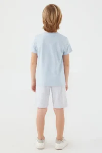 US Polo Assn. U.s. Polo Shirt Assn Boys' Blue Bermuda Set - Image 5