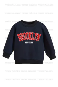 twins tailors New York Printed 3-Pack Unisex Navy Blue-Black-Grey Crew Neck Kids Sweatshirt - Image 4
