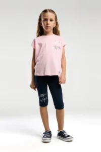 US Polo Assn. Girls' T-Shirt Leggings Set- 100% Cotton - Image 3