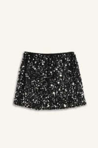 DeFacto Beli Elastic sequined Mini Skirt - Image 7