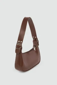 Shule Bags Muse Oval Baget Bag Tan - Image 2
