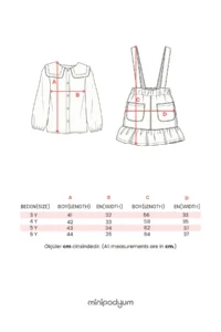 Minipodyum Girls' Dress Shirt Pocket Detail Festive - Image 6