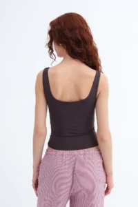 Addax U-Neck Basic Tank Top A0104-DK1 - Image 6