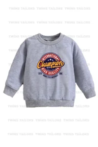 twins tailors T-rex Dinosaur Printed 3-Pack Unisex Navy Blue-Grey-Black Kids Sweatshirt - Image 6