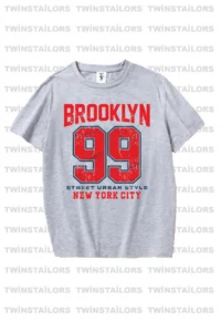 twins tailors New York City Printed 3-Pack Unisex Grey-Black-White Kids T-Shirt - Image 2