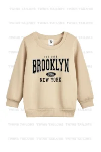 twins tailors Astronaut And Brooklyn Printed 3-Pack Unisex Black-Beige-Green Kids Sweatshirt - Image 6