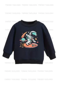 twins tailors Mixed Printed 3 Pack Unisex Saks Blue-Grey-Navy Blue Children's Sweatshirts - Image 2