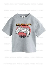 twins tailors Scooter And Shark Printed 3-Pack Unisex Saks Blue-Grey-Orange Children's T-Shirt - Image 2