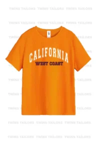 twins tailors California Printed 3 Pack Unisex Black-Sax Blue-Orange Kids T-Shirt/T-Shirt - Image 3