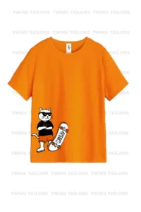 twins tailors High School Printed 3-Pack Unisex Orange-Black-Sax Blue Children's T-Shirt/T-Shirt - Image 3
