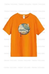 twins tailors Anime Printed 3-Pack Unisex Orange-Grey-Sax Blue Kids T-Shirt/T-Shirt - Image 2