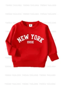 twins tailors Dinosaur Run Printed 3-Pack Unisex Navy Blue-Red-Black Crew Neck Children's Sweatshirt - Image 4