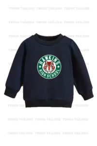 twins tailors Dinosaur Run Printed 3-Pack Unisex Navy Blue-Red-Black Crew Neck Children's Sweatshirt - Image 6
