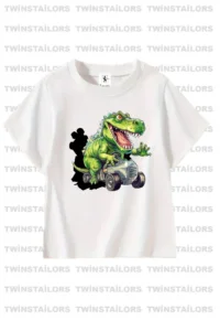 twins tailors Surf Printed 3-Pack Unisex Black-White Kids T-Shirt - Image 4