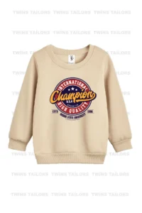 twins tailors Astronaut And Bear Printed 3 Pack Unisex Beige-Green-Brown Kids Sweatshirts - Image 6