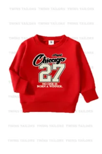 twins tailors Brooklyn and Mixed Printed 3 Pack Unisex Navy Blue-Green-Red Kids Sweatshirts - Image 2