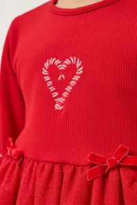 Minipodyum Glitter Tulle Girl's New Year Dress with Crown Gift - Image 6