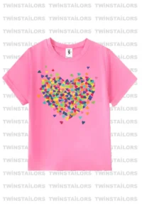 twins tailors Teddy Bear Printed 3 Pack Purple-White-Pink Girls T-Shirt - Image 3
