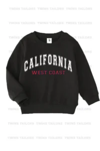 twins tailors California And Brooklyn Printed 3-Pack Unisex Grey-Black-Brown Kids Sweatshirts - Image 4