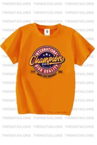 twins tailors Ricky Printed 3-Pack Unisex Saks Blue-black-orange Children's T-shirt - Image 2