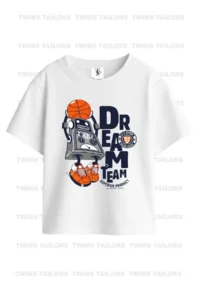 twins tailors Teddy Bear And Robot Printed 3-Pack Unisex Navy Blue-White-Yellow Children's T-Shirt - Image 4