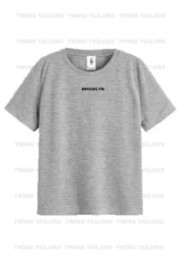 twins tailors Brooklyn Printed 3 Pack Unisex Black-White-Grey Kids T-Shirt/T-Shirt - Image 4