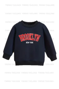 twins tailors Skateboarding Cat Printed 3 Pack Unisex Saks Blue-Grey-Navy Blue Crew Neck Kids Sweatshirt - Image 2