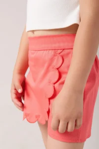Minipodyum Girls' Embroidery Detailed Shorts Skirt - Image 4