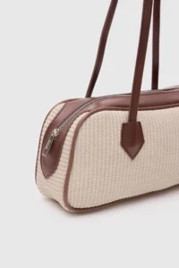 Shule Bags Boheme Wicker Baget Bag Cream - Image 7