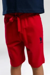 US Polo Assn. U.s. Polo Shirt Assn Boys' White Bermuda Set - Image 4