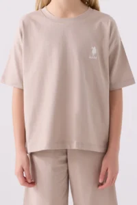 US Polo Assn. Us Polo Shirt Assn Girls' Cream Bermuda Set - Image 4