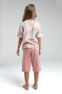 US Polo Assn. U.s. Polo Shirt Assn Girls' Cream Capri Set - Image 4