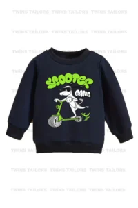 twins tailors Dinosaur Printed 3 Pack Unisex Grey-Red-Navy Blue Children's Sweatshirts - Image 2