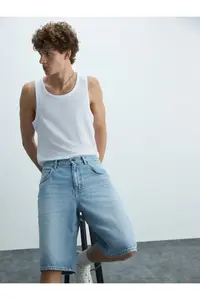 Ltb Martıe Casual Cut Jeans Bermuda - Image 6