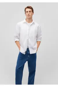 Mavi White Shirt Regular Fit / Normal Cut -620 - Image 2