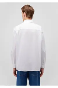 Mavi White Shirt Regular Fit / Normal Cut -620 - Image 4