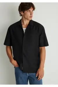 Mavi Black Tencel Tm Lyocell Shirt Loose Fit / Loosely Comfortable Cut -900 - Image 2