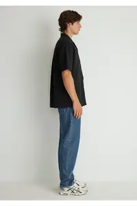 Mavi Black Tencel Tm Lyocell Shirt Loose Fit / Loosely Comfortable Cut -900 - Image 5