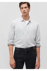 Mavi White Knitting Shirt slim Fit / Narrow Kesim -9-Y00 - Image 2