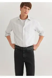 Mavi Striped Gray Shirt Regular Fit / Normal Cut -70075