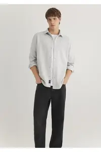 Mavi Gray Knitted Shirt Regular Fit / Normal Cut -80196