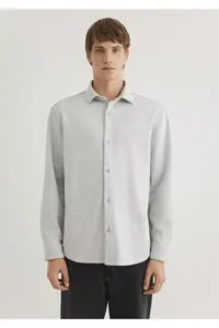 Mavi Gray Knitted Shirt Regular Fit / Normal Cut -80196 - Image 4
