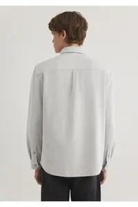 Mavi Gray Knitted Shirt Regular Fit / Normal Cut -80196 - Image 5