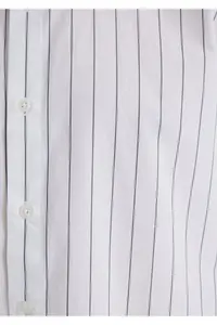 Mavi Gray Striped White Shirt Regular Fit / Normal Cut -70096 - Image 7