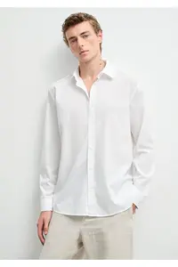 Mavi White Shirt Regular Fit / Normal Cut -85310 - Image 2