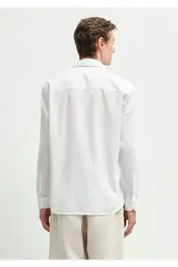 Mavi White Shirt Regular Fit / Normal Cut -85310 - Image 4