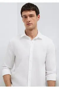 Mavi White Shirt slim Fit / Narrow Kesim -620 - Image 2